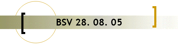 BSV 28. 08. 05